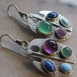 Aretes paleta de pintura