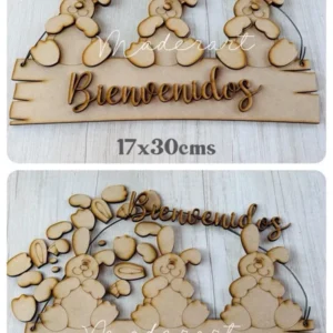 Rótulo Bienvenidos Pascua