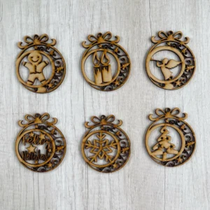 Set 6 esferas navideñas para árbol