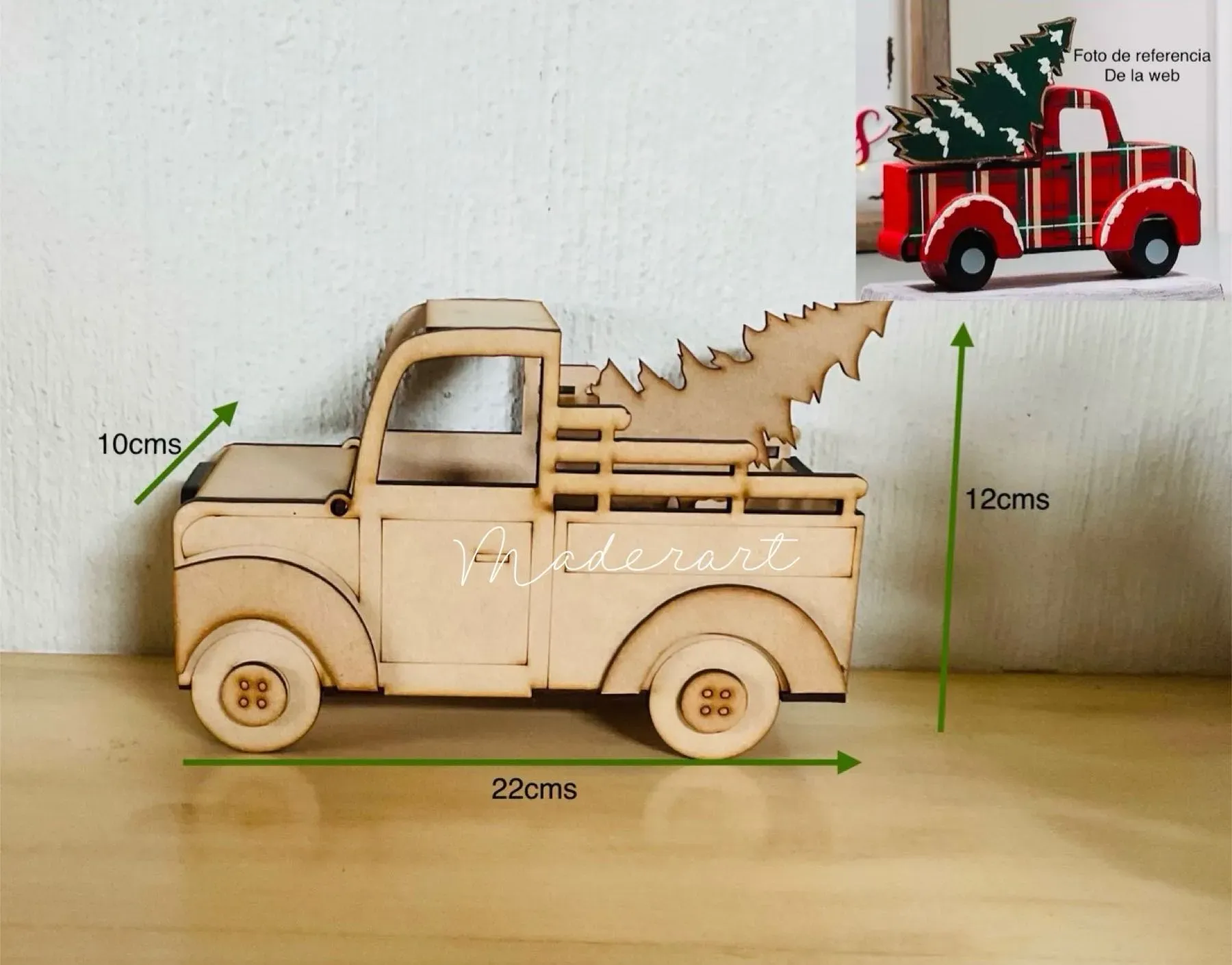 Camioncito con pino