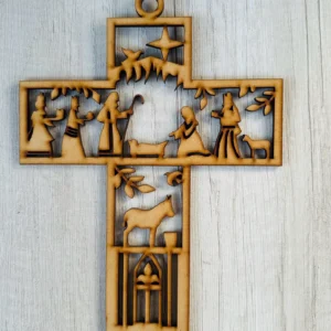 Cruz nacimiento colgante