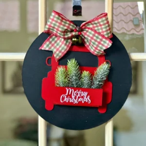 Rotulo pintado " merry Christmas"