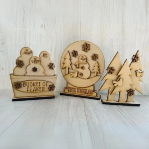 Set de muñecos de nieve