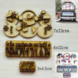 Mini set muñecos de nieve