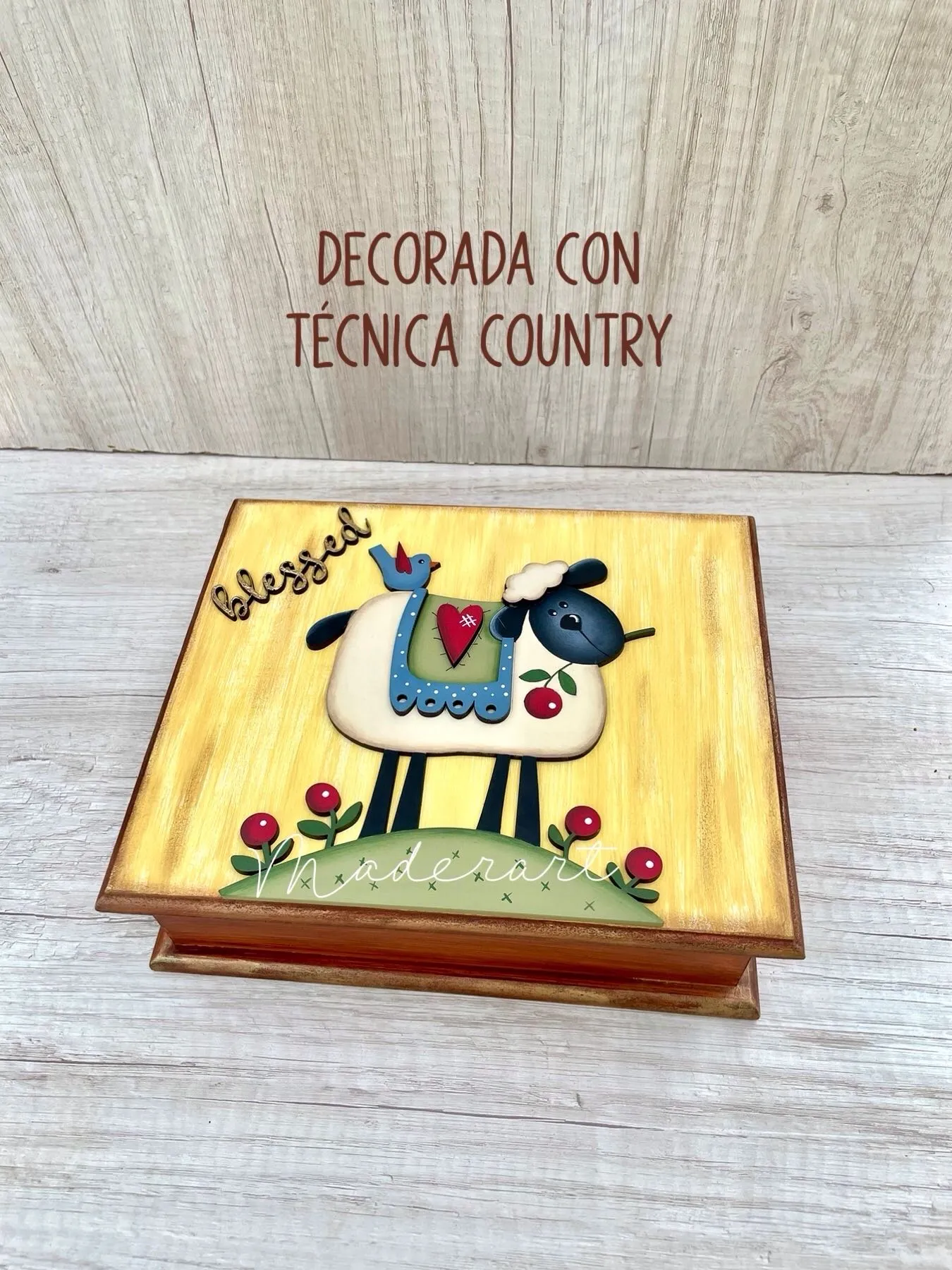 caja de té tapa lisa + servilletas - Imagen 5