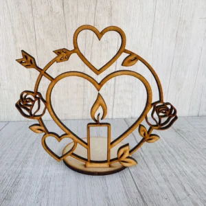 Porta velas rosas