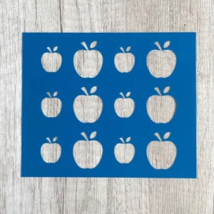 stencil manzanas