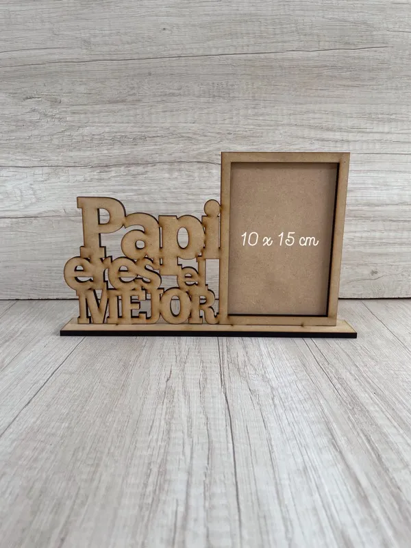 Porta retratos “papi eres el mejor” #2