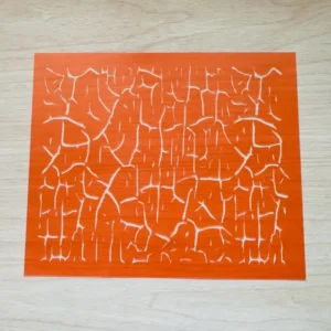 Stencil craquelado