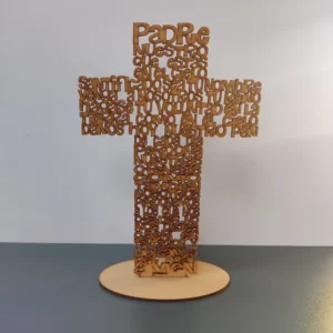 cruz padre con base grande
