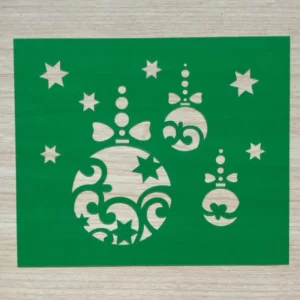 stencil ornamento navideño