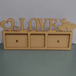 Porta fotos love corazones