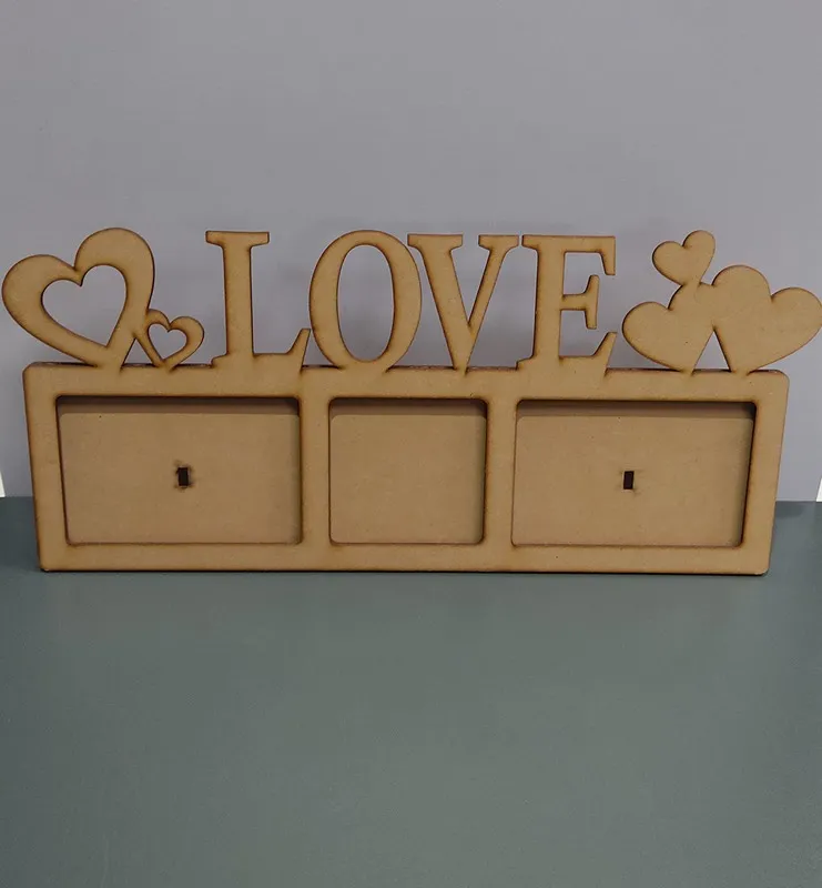 Porta fotos love corazones