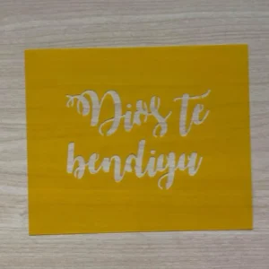 stencil Dios te bendiga