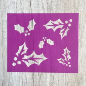 stencil decoración navideña