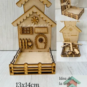 Casita con bandeja