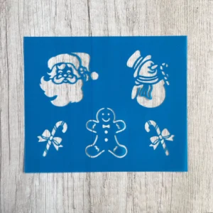 stencil set navideño